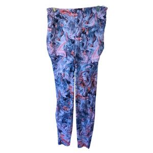 Lululemon Base Pace High-Rise Tight Women Size 14 Purple Abstract Leggings 31"